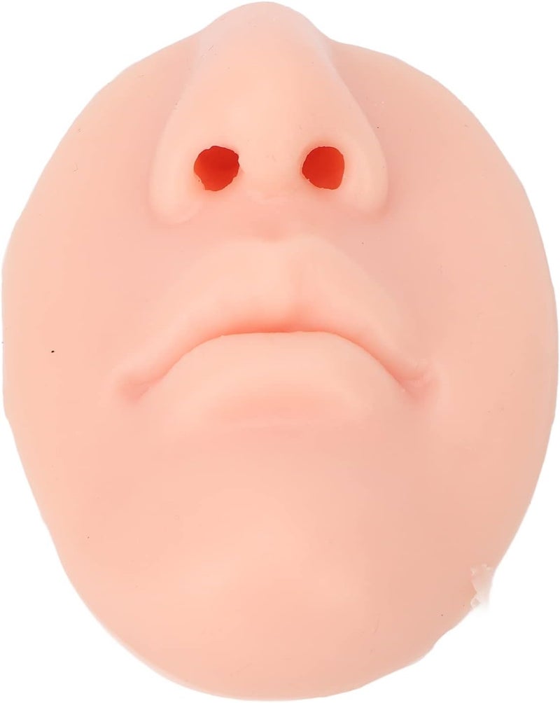 woobles 3pcs Silicone Nose Model, Reused Soft Nose Mold with Mouth Soft Elastic for Earrings Jewelry Display Rubber Nose for Piercing Practice (Light Skin Color) - Image 3